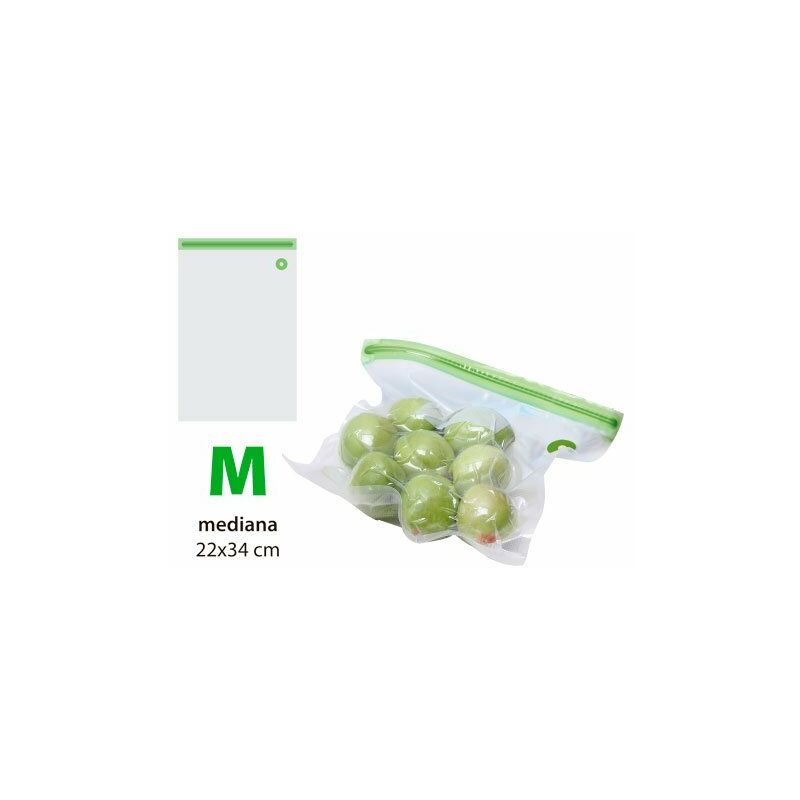 

TMVAG273 Kit de 10 bolsas zip para envasar al vacío reutilizables tamaño M Aura Fresh - Tm Electron