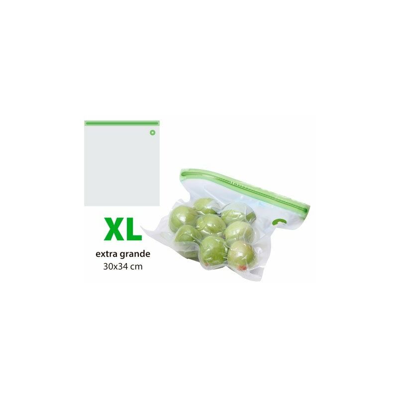 

TMVAG275 Kit de 10 bolsas zip para envasar al vacío reutilizables tamaño XL Aura Fresh - Tm Electron
