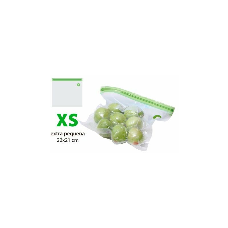 

TM Electron TMVAG271 Kit de 10 bolsas zip para envasar al vacío reutilizables tamaño XS Aura Fresh