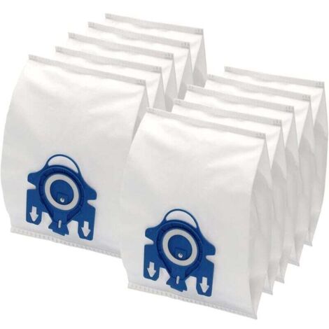 10 bolsas para aspiradoras Miele Compact C1, C2 Bag 3D Efficiency S700, S241-S256i, S4000-S4999