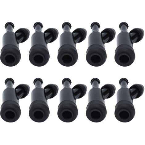 10 bouchons d'allumage haute pression 168F en ABS noir premium, résistants et faciles à installer pour bougies