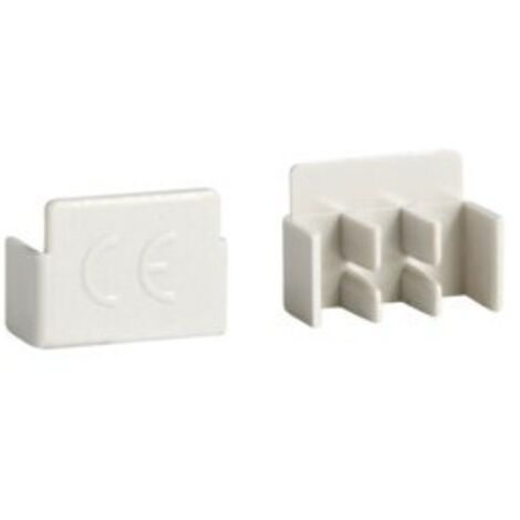 10 bouchons latéraux pour barres de pontage 2P 16mm² et 3P HAGER KZ023A