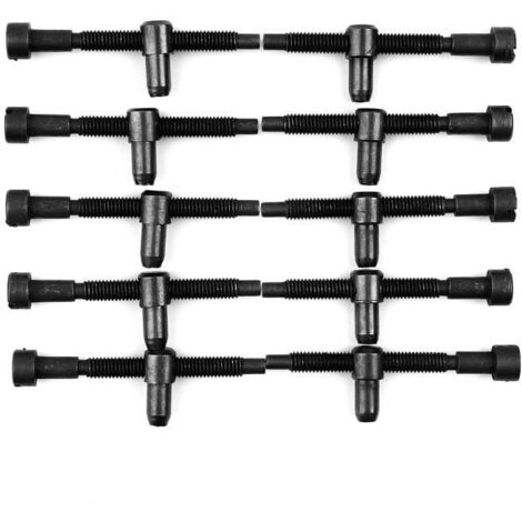 10 boulons de fixation du tendeur de chaîne pour Husqvarna 61 268 272 281 288 162 266 181 - pièces de rechange pour tronçonneuse.