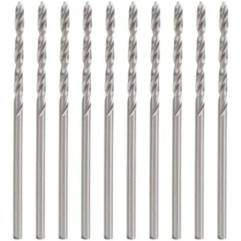 10 brocas helicoidales HSS de acero de alta velocidad con vástago recto de 1,75 mm para suministros industriales