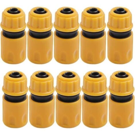 10 buses d’arrosage en plastique robuste – Accessoires jardin rapide, set de 10 embouts universels pour tuyau d’arrosage