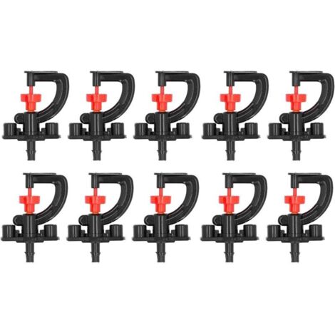 10 Buses de Pulvérisation de Réfraction D'arroseur Rotatif à 360 Degrés, Buse de Type G, Buse D'atomisation D'arrosage, Tuyau de Brumisation D'irrigation pour Serre