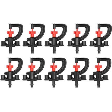 10 Buses de Pulvérisation de Réfraction D'arroseur Rotatif à 360 Degrés, Buse de Type G, Buse D'atomisation D'arrosage, Tuyau de Brumisation D'irrigation pour Serre