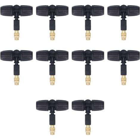 10 buses de pulvérisation en cuivre réglables de 8/11 mm pour le jardinage, avec raccords en T pour capillaire de 8/11 mm.