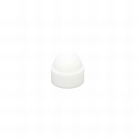 10 cache écrous tête hexagonale nylon blanc mm - Diamètre 5 mm mm