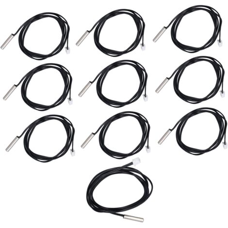 10 Capteurs Thermiques NTC 50K B3950 5x25mm pour Contrôle de Température Précise