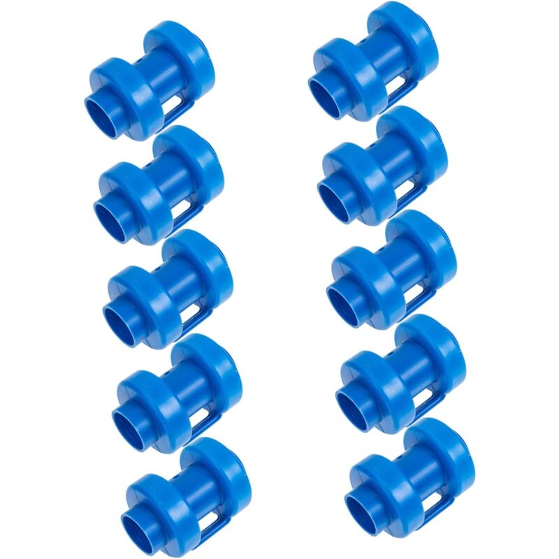 Coocheer - 10 capuchons en plastique pour bâtons de trampoline de 2,5 cm, bâtons de trampoline de remplacement (bleu)