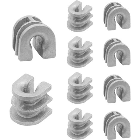 10 casquillos de ojal para cabezal de corte - Bujes de carrete de repuesto para STIHL serie FS (FS44/FS55/FS90/FS130) y desbrozadoras compatibles - Anillos guía de nailon resistentes al desgaste