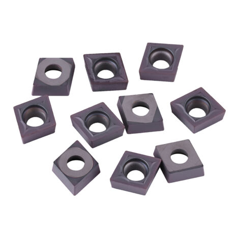 10 CCMT09T304 VP15TF Hartmetall-Wendeschneidplatten für Metalldrehmaschinen, Aufbewahrungskoffer