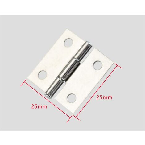 10 cerniere per porte in acciaio inossidabile per mobili per la casa, lunghe 25 mm x 25 mm MINKUROW