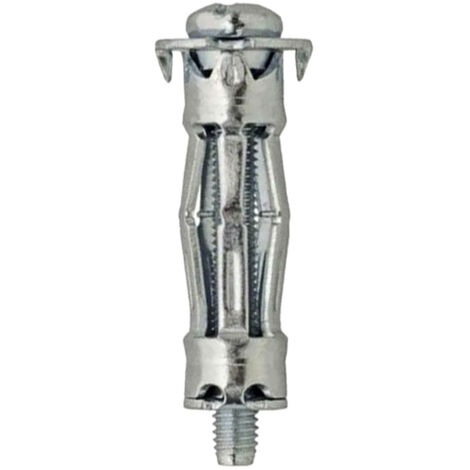 10 chevilles métal expansion plaque de plâtre - vis tête cylindrique 4 x 32
