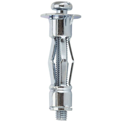 10 chevilles métal expansion plaque de plâtre - vis tête cylindrique 5 x 37