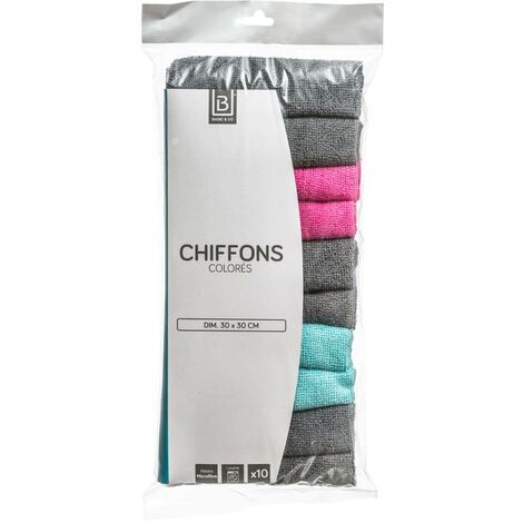 10 chiffons microfibre 30x30cm - 5five