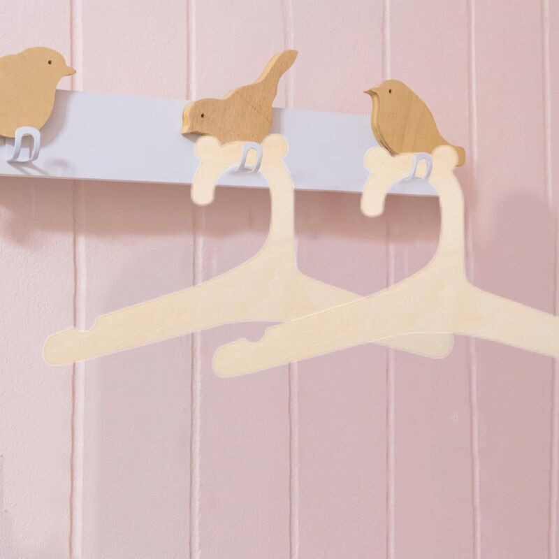 10 cintres pour vêtements de bébé, cintres antidérapants pour vêtements de bébé, cintres en bois pour vêtements de bébé et poupées pour enfants