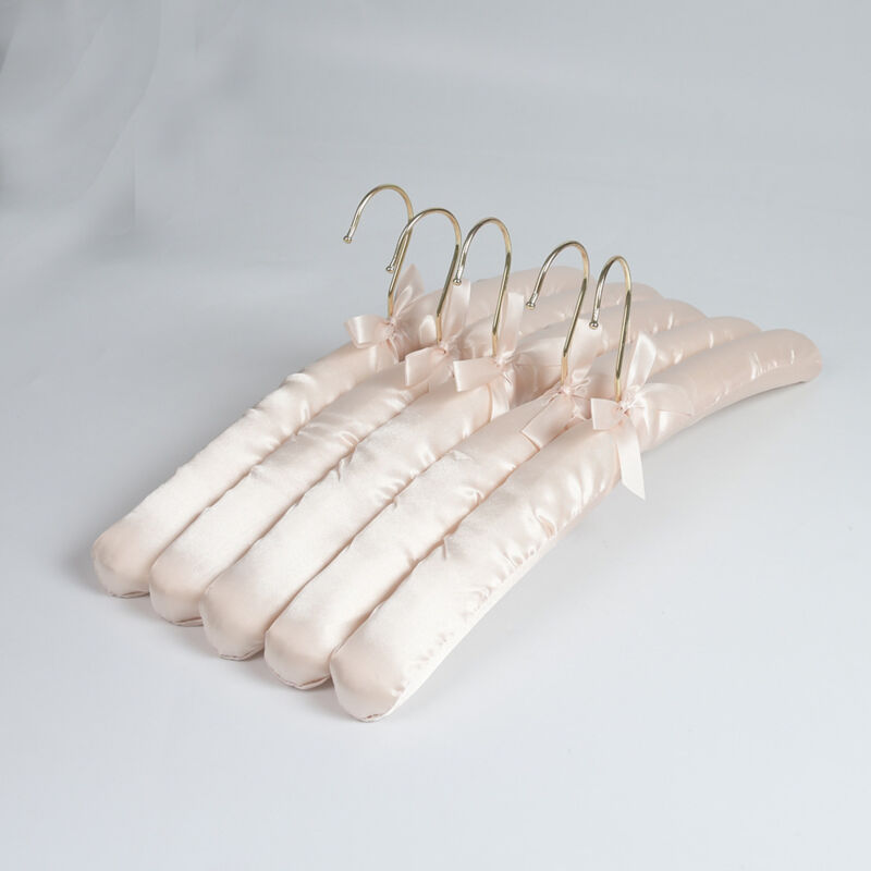 10 cintres rembourrés en satin - 38 cm - Couleurs assorties - Résistants