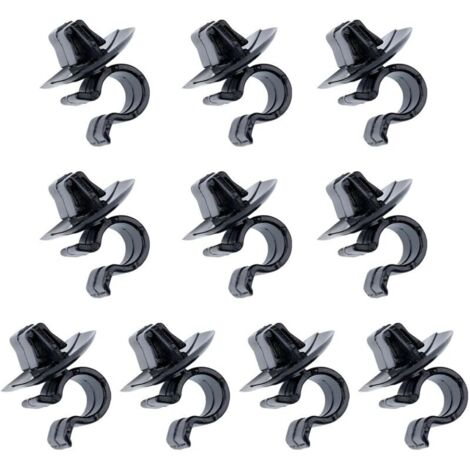 10 Clips Agrafes pour Maintien de la Barre de Capot, Clips de Fixation de Capot en Plastique, Agrafe de Fixation Compatible avec C2 C3 C4 C5 106 206 306 3008 407 et Berlingo etc