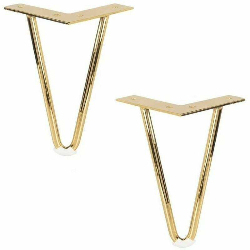 10 cm Metall-Möbelbeine, Set mit 4 Eisen-Haarnadel-Tischbeinen mit Schrauben, Ersatz-Bettbeine aus Metall für Sofa, Stuhl, Schrank, Sessel, | 07007910227872 10 cm Metall-Möbelbeine, Set mit 4 Eisen-Haarnadel-Tischbeinen mit Schrauben, Ersatz-Bettbeine aus Metall für Sofa, Stuhl, Schrank, Sessel, | 07007910227872