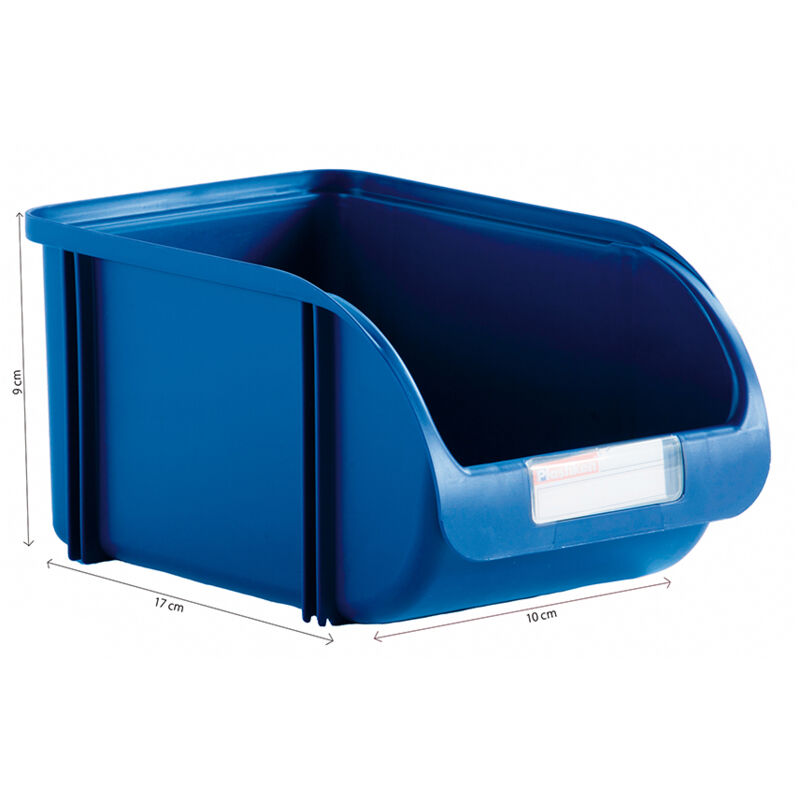 Plastiken - Stapelbare Schublade 10 cm, Farbe Titanblau