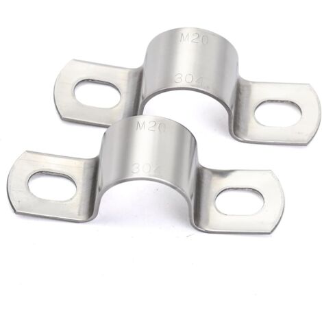 10 Collier De Serrage Inox Ø20mm, Fixation Tuyau Acier 304, Support Tube Plomberie