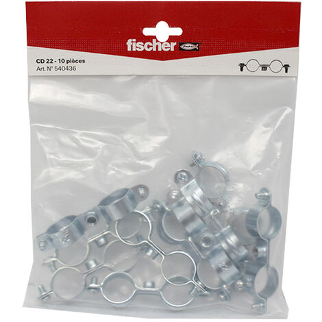10 colliers double 7x150 Ø22 - Fischer