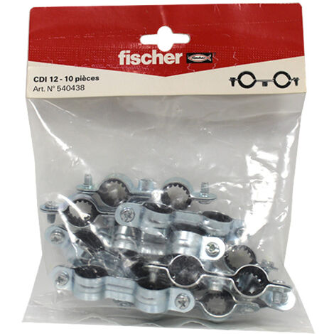 10 colliers double isophonique 7x150 Ø12 - Fischer