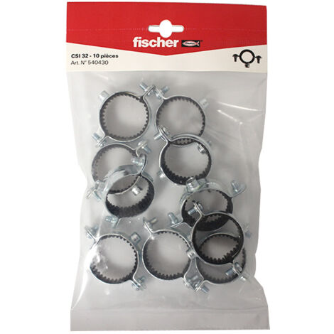 10 colliers simple isophonique 7x150 Ø32 - Fischer