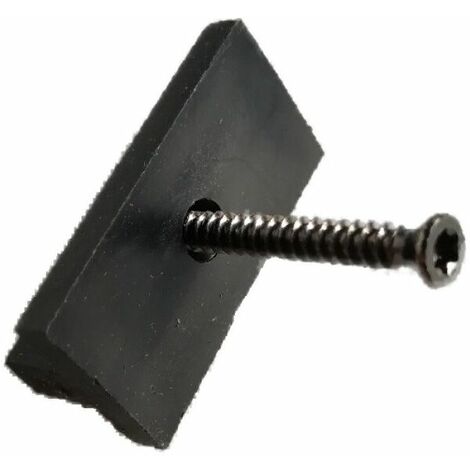 10 Composite platelage Clips WPC platelage Clips Fixations cachées (10 PCS) avec BLACK SCREWS
