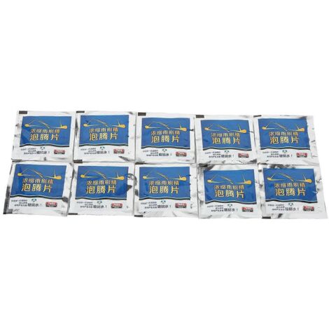 10 Comprimés effervescents de nettoyage pare-brise bleu, acide oxalique, boîte de 10 pastilles pour liquide lave-glace, outil de nettoyage de vitres auto.