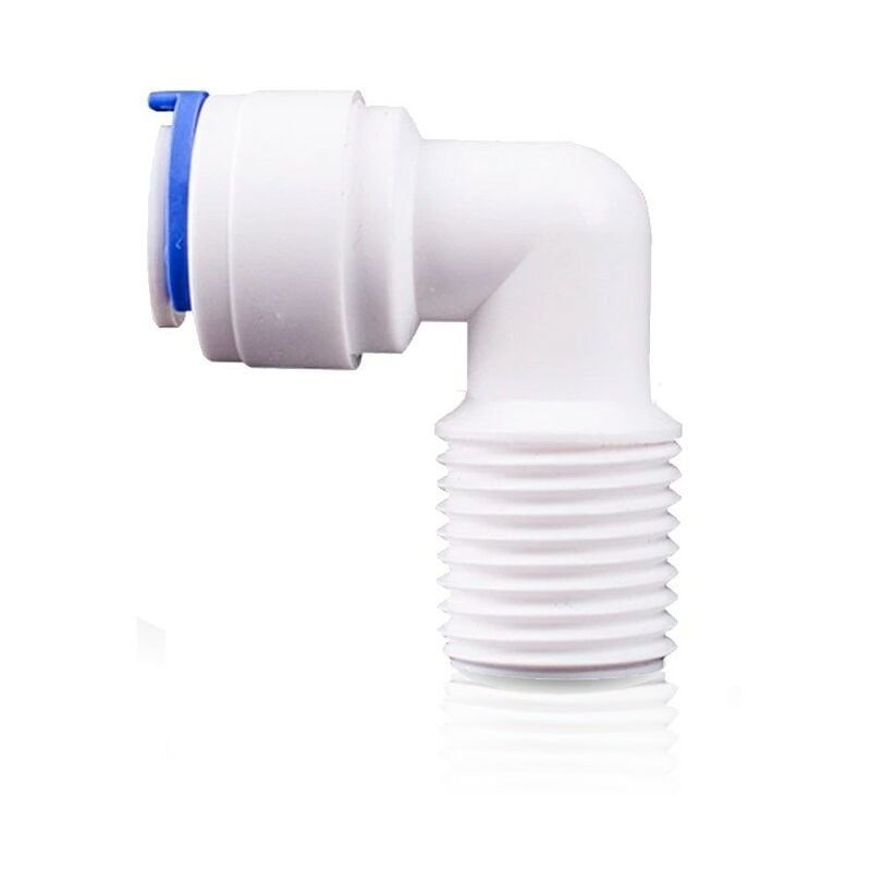 

10 Conectores rápidos codo rosca 1/4' tubo 1/4' para Osmosis Inversa