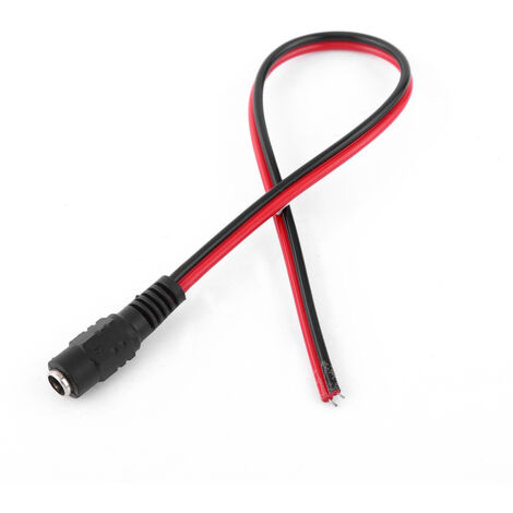 10 Connecteurs d'Alimentation DC Mâle/Femelle pour Caméras 12V - Kit de Câblage Noir et Rouge