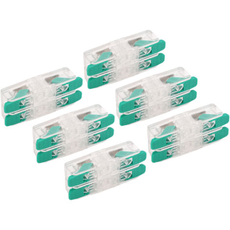 10 Connecteurs de Fil 2 Entrées/Sorties 0.5-6mm² Cuivre pour Appareils Électroménagers 41A 450V