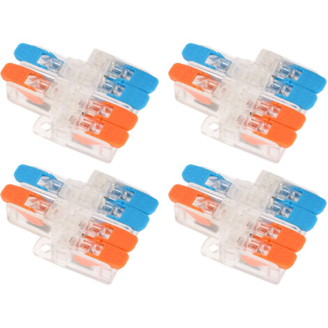 10 Connecteurs de Jonction Électrique Rapide 2P-4P pour Câbles 0.5-6mm² - 41A 450V