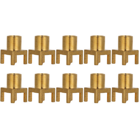 10 Connecteurs MCX Femelle 4 Pins pour Carte PCB, Soudure Facile, Matériau OFC 50 Ohms