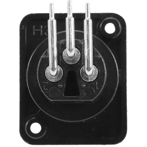 10 connecteurs XLR femelles 3 broches noirs pour panneau, châssis et circuit imprimé.