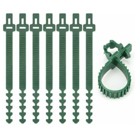 10 correas de goma suave y resistente de 24 cm para plantas y árboles, ajustables y entrelazadas, para arbustos, rosas, plantas y árboles.