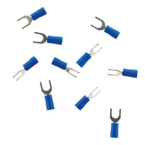 10 cosses bleu fourches 5 mm