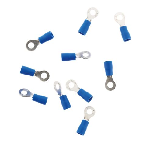 10 cosses bleu rondes 4 mm