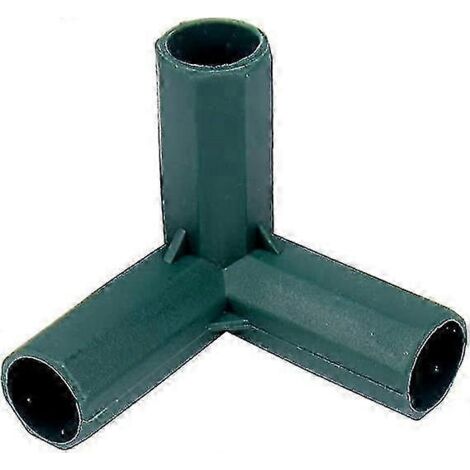 10 coudes en PVC 3 voies 11 mm, raccords robustes pour la construction de structures de serres et de meubles, connexion de tentes - 3 voies