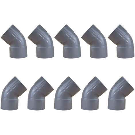 10 coudes PVC 45° Femelle/Femelle Ø100 - First Plast