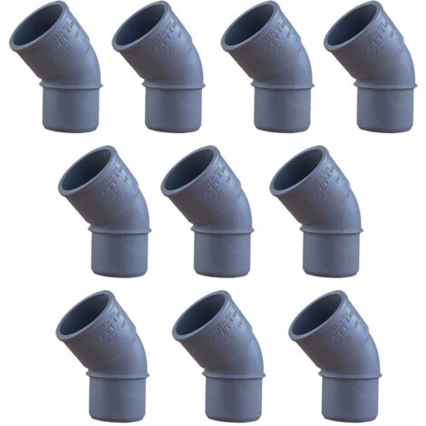 10 coudes PVC 45° Mâle/Femelle Ø32 - First Plast