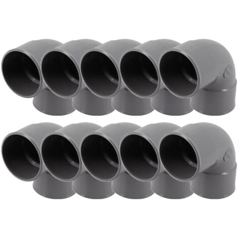10 coudes PVC 87°30 - Ø50 - Femelle Femelle - Nicoll