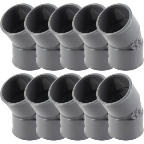 10 coudes PVC évacuation Ø32 Femelle Femelle 30° - Nicoll