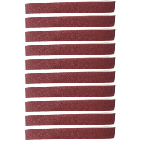 10 Courroies Abrasives Alumine 528x30mm Grain 120 pour Ponceuse à Bande - Ponçage Bois Métal - Lot de 10 Pièces