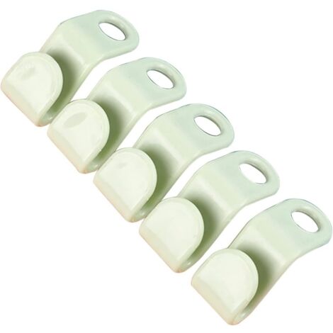 10 crochets extensibles en cascade pour cintres, pinces d'organisation de placard, vert