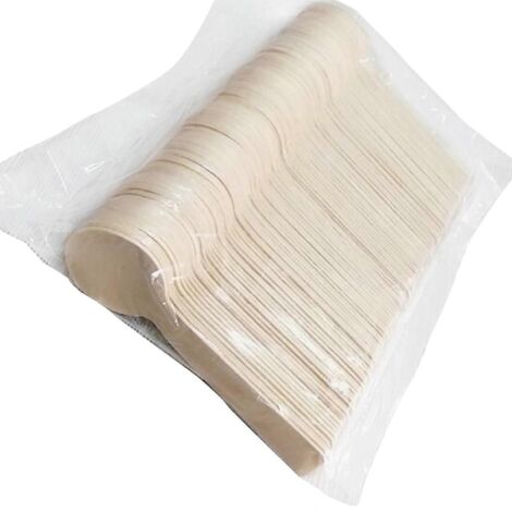 10 Cuillères en Bois Jetables Mini pour Glace, Pratiques - Idée Cadeau Maison