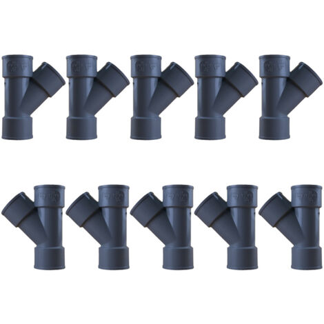 10 culottes PVC 45° Mâle Femelle Ø32 - First Plast